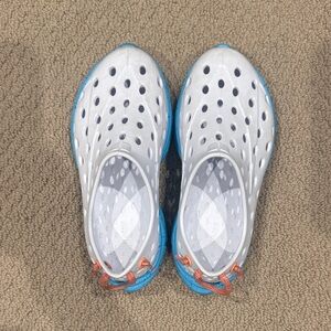 Kids White and Blue Water Shoes
